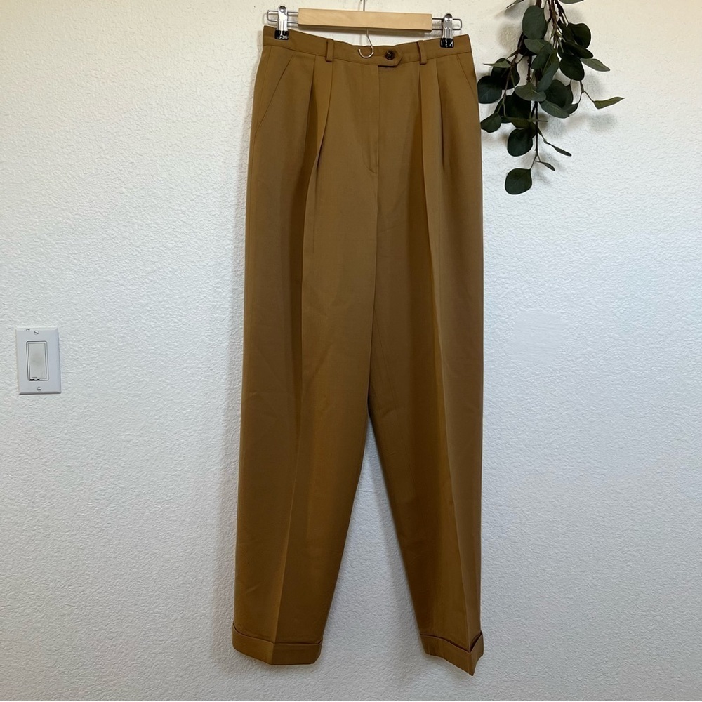 Lauren Ralph Lauren- Brown High Waist Wool Trousers- 8